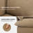 Upholstered Oversized Accent Chair, Comfortable Single Sofa Chair with Pillows, Deep Seat Reading Armchair-649776871