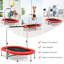 Trampoline de cour ovale 4,96 pi sans enceinte de sécurité Costway-61419063