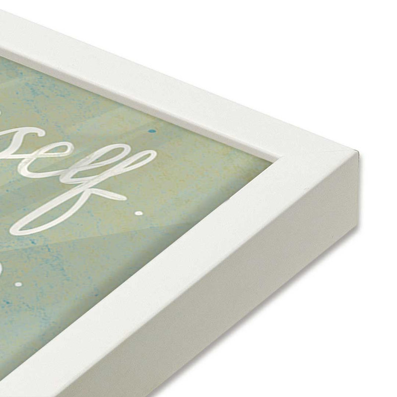 Be Gentle by Katie Doucette Art Print, L 20 po x H 20 po, Blanc, Impression encadrée