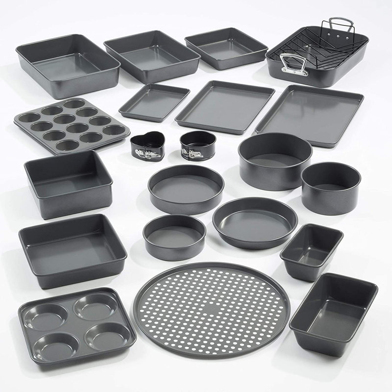 Symple Stuff Burkhalter Non-Stick Carbon Steel Baking Tray, 2.4cm H x 34.3cm W x 24.3cm D