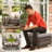 Carolina 5-Person Square Outdoor Conversation Set With 3-Seat Sofa And Coffee Table-110985482-110985481