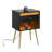 Nightstand Set Of 2, Beside Table With Storage Drawer Charging Station And LED Open Shelf-977004597