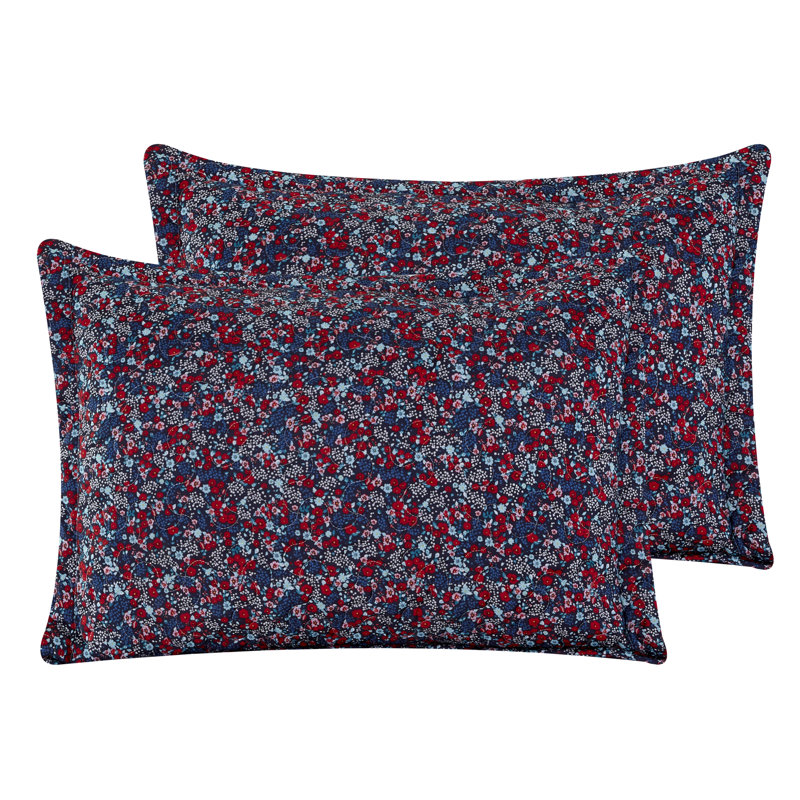 Polyester Satin Floral Quilt, Queen Quilt + 2 Shams