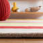 Tapis jaune / multicolore en laine tissé à plat à la main Hossain-1523823927