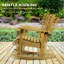 Chaise berçante en bois Kwang