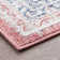 Saxton Oriental Indoor Polypropylene & Polyester Area Rug, Red-Multi-Color
