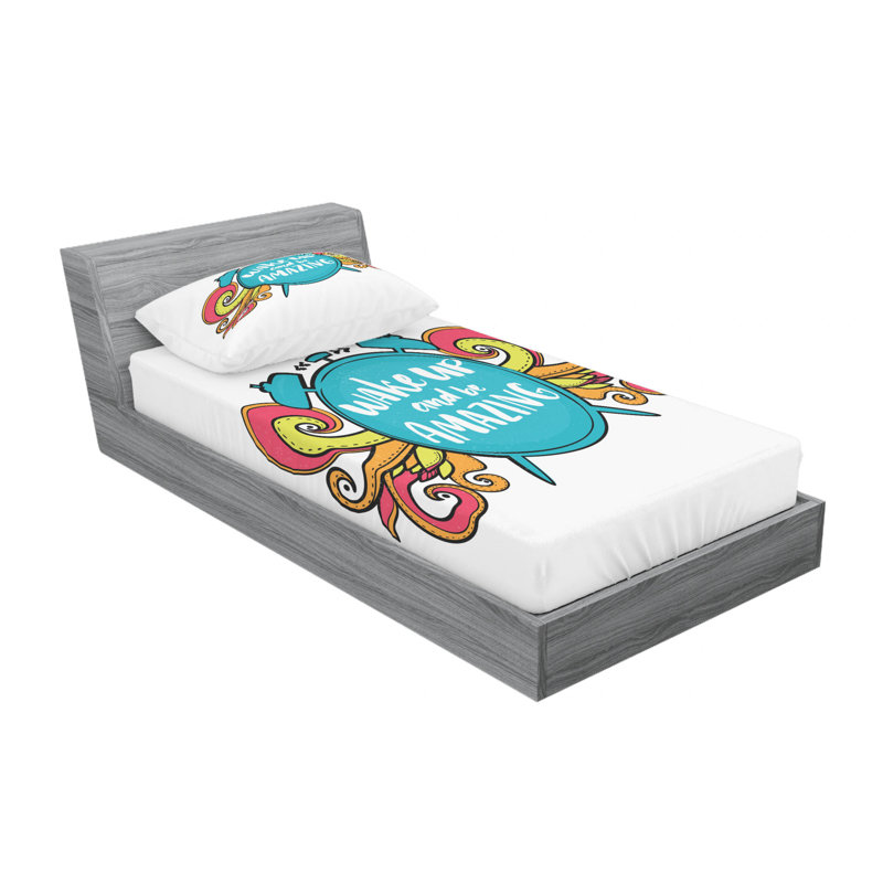 Microfiber Sheet Set, Twin Sheet Set with Fitted Sheet