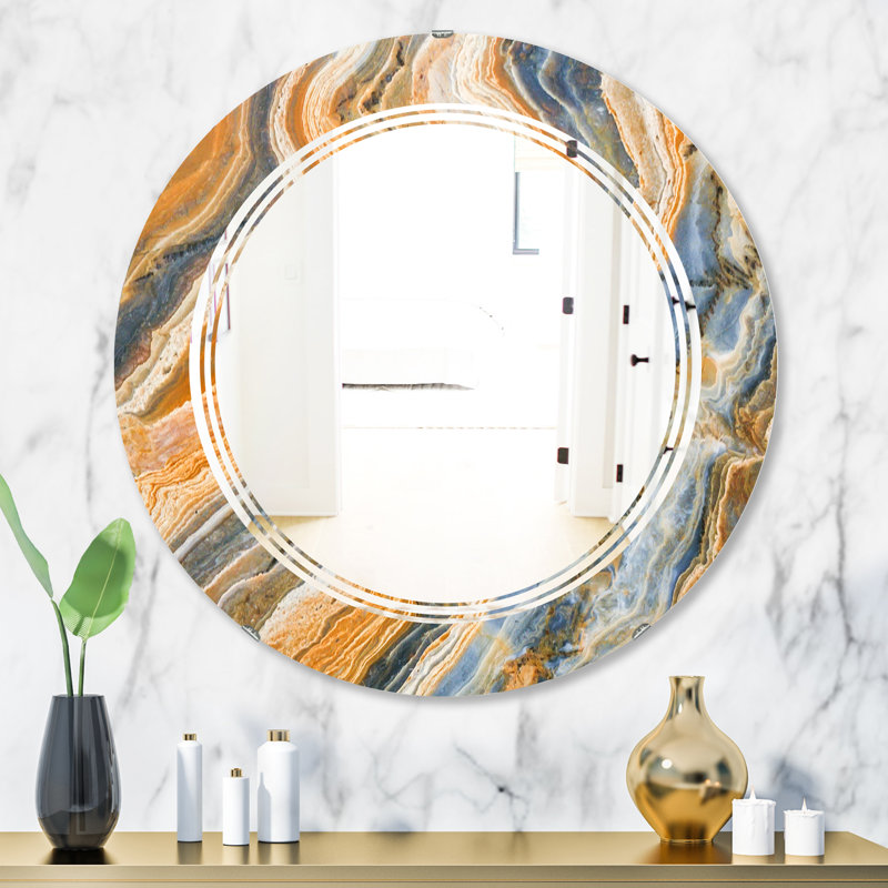 Miroir mural Marble Geode 4 Triple C, 31,5 po x 31,5 po