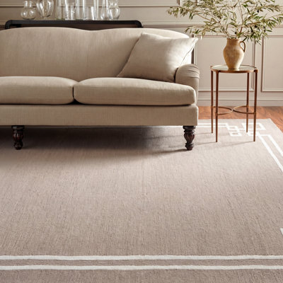 Laine touffetée à la main Martha Stewart; Tapis intérieur / extérieur en coton
