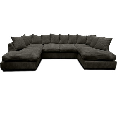 7 Seater Corduroy Corner Sofa