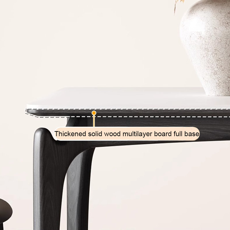 Ensemble de table de salle à manger rectangulaire en bois massif, H 29,52 po x L 62,99 po x l 31,49 po