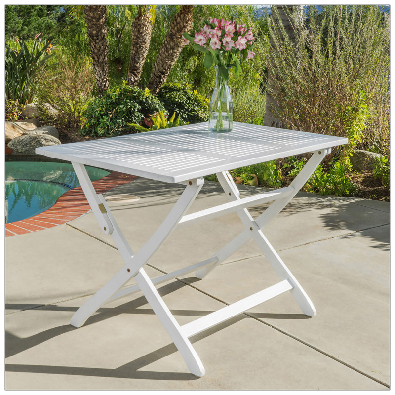 Table pliable Positano 43,5 po, Blanc