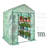 Walk-In Green House, Greenhouse With Shelves, High Strength PE Cover With Doors, Windows And Steel Frame, Set Up In Minutes, For Planting And Storage