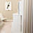 White Small Space Vanity Table With Left Drawer, Right Sliding Mirror, Multi - Layer Storage, Cushioned Stool, American Design And 29.2" Length 50.4" Height For Spaces