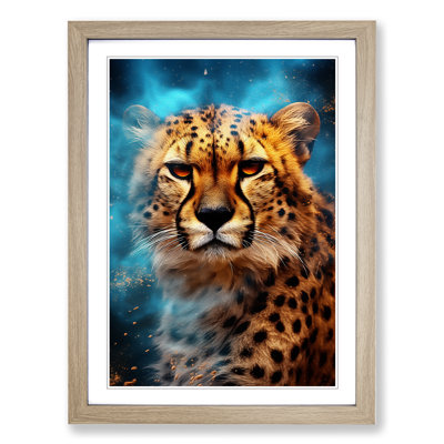Cheetah Digital Art - Framed Print