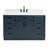 Thornaby 54'' Solid Wood Single Bathroom Vanity with 1.5'' Carrara Marble Top Sink-281566456-315095331
