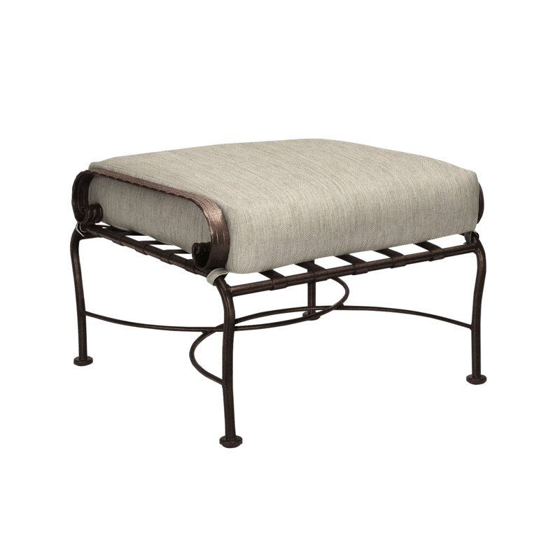 Classico-W Outdoor Ottoman, Copper Creek, Sash Denim
