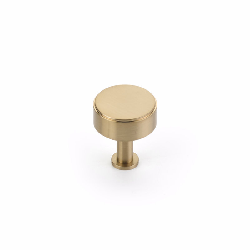 Pub House Round Knob, Signature Satin Brass
