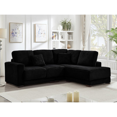 93'' Reversible Modern Upholstered L-Shape Sectional Sofa