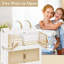 Grands bacs de rangement empilables avec couvercles-111089989