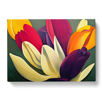 Epic Tulip Flowers - Wrapped Canvas Print