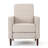 Button Tufted Upholstered Manual Push-Back Recliner-1795115050