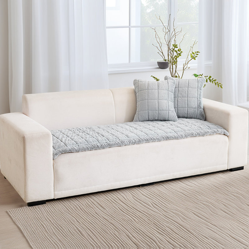 Housse de protection pour canapé pour animaux de compagnie - Housse de canapé lavable et antidérapante pour chiens - Résistant aux égratignures, bouclier de meuble multi-usage, coussin de rebord de fenêtre, coussin de chevet et tapis