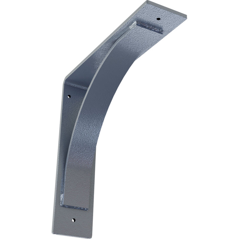 Support en acier Morris, Cuivre antique, H 12 po x l 3 po x P 12 po