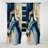 Abstract Geode Gold And Blue Marble II - Abstract Marble Marble Blackout Curtain - 1 Panels-107537110