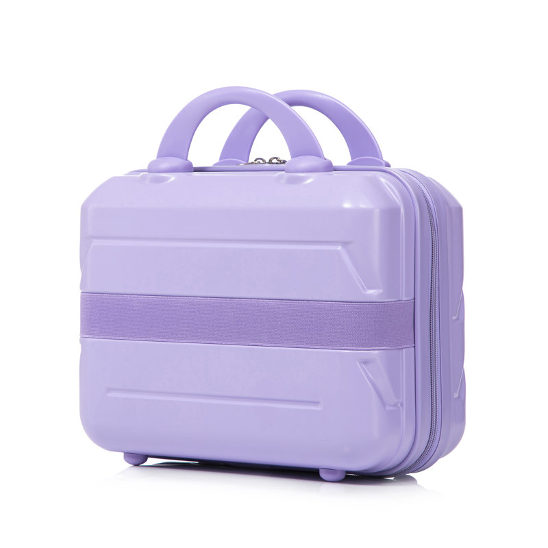 14 "/ 20" 2 pièces / ensemble dans un bagage à roulettes en ABS, avec serrure à combinaison, étui à cosmétiques 14 "