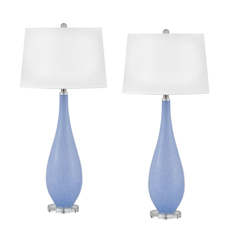 Lampe de table en verre