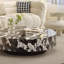 Table basse simple en marbre de style crème de luxe-104935574