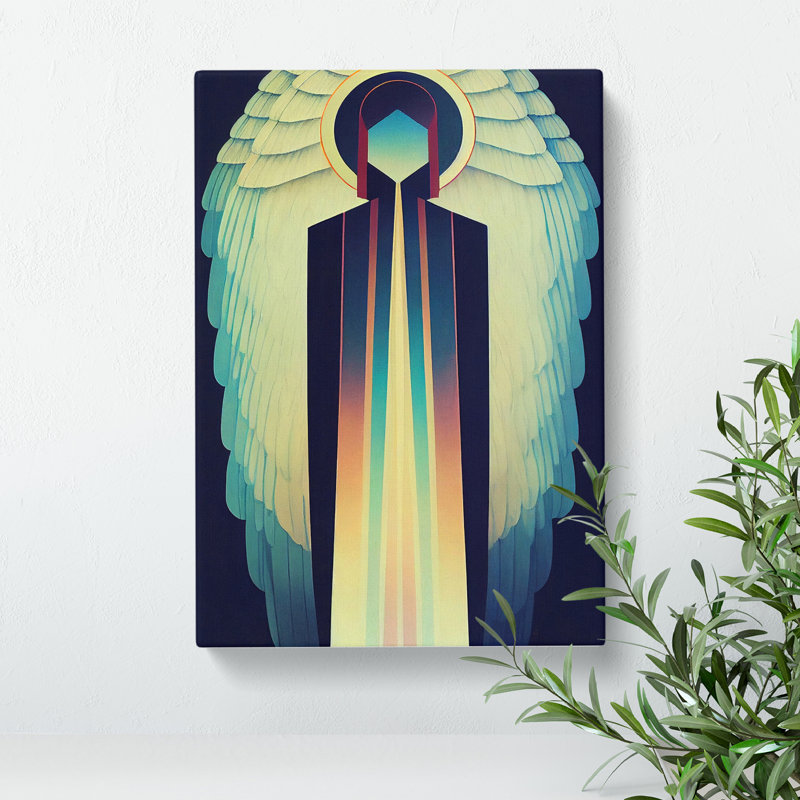 Art Deco Angel Vol.2 - Wrapped Canvas, 60cm H x 40cm W x 3cm D
