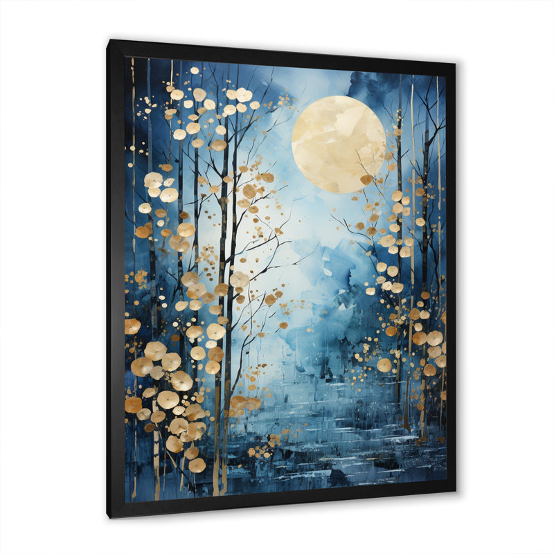 Virko Moonlit Symphony II - impression, Cadre photo noir, H 20 po x l 12 po x P 1 po