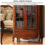 Retro Simple Luxury Wooden Glass Door Bookcase-110439611