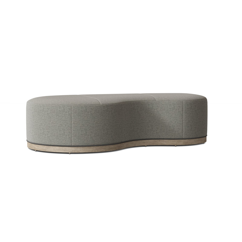 Madeline 61'' Wide Cocktail Ottoman, Hazelnut, Platinum (3160 63)