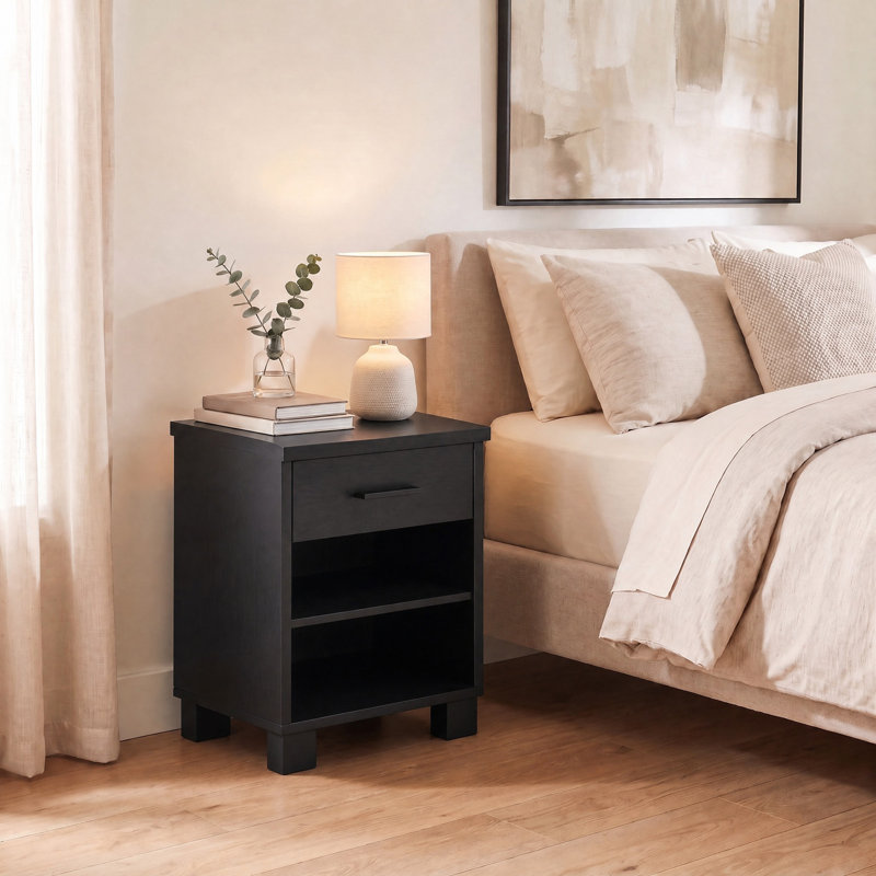 Himanshu Nightstand, Black