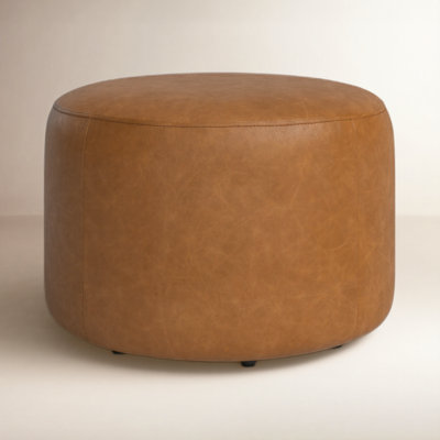 Danva 24" Genuine Leather Ottoman
