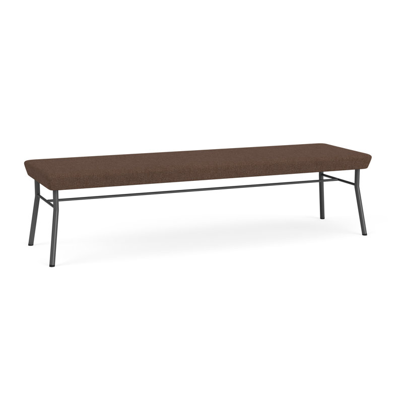 Banc en métal 3 places Chat, Gris anthracite, Café Archetype
