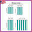 Teal Vertical Stripes Window Curtains Stripes Sheer & Room Darkening - 2 Panels-803967591-803967587