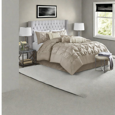 Ensemble de literie pour grand lit, capitonné en polyester, style maison moderne