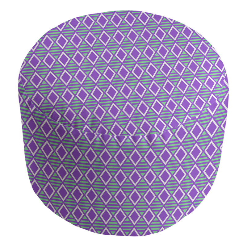 Repose-pieds Avicia, Vert / mauve