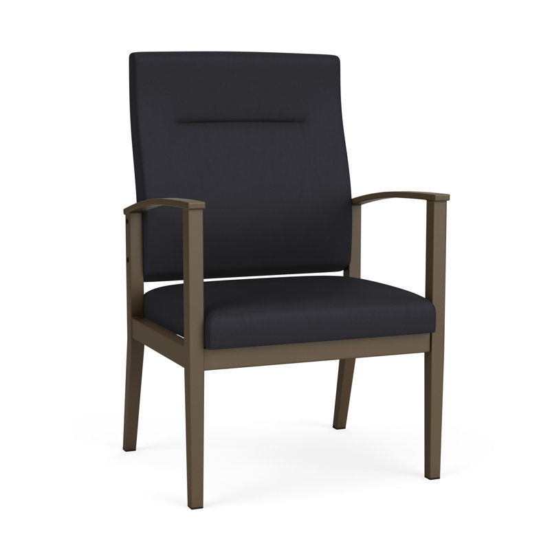 Fauteuil surdimensionné Amherst, Bronze, Vinyle noir Patriot Plus