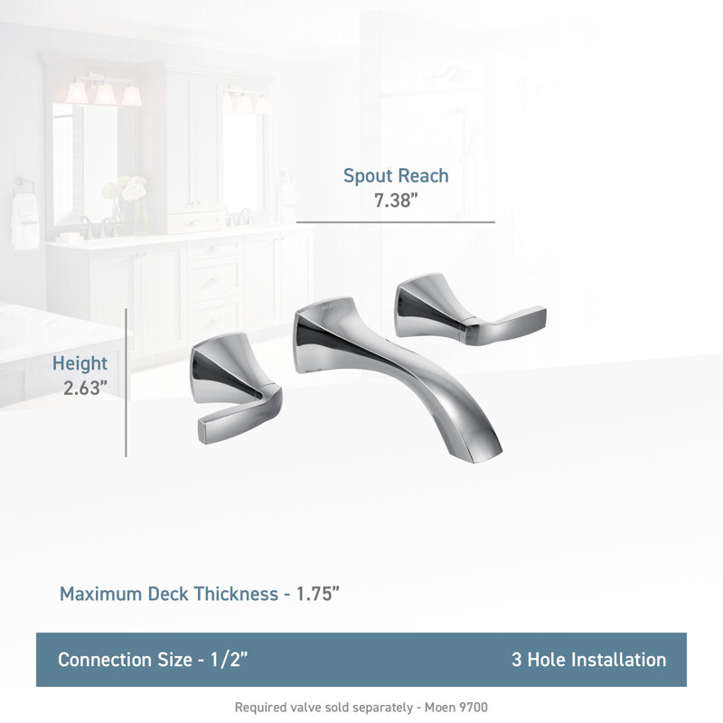 Voss Wall Mounted Bathroom Faucet, Oil Rubbed Bronze
