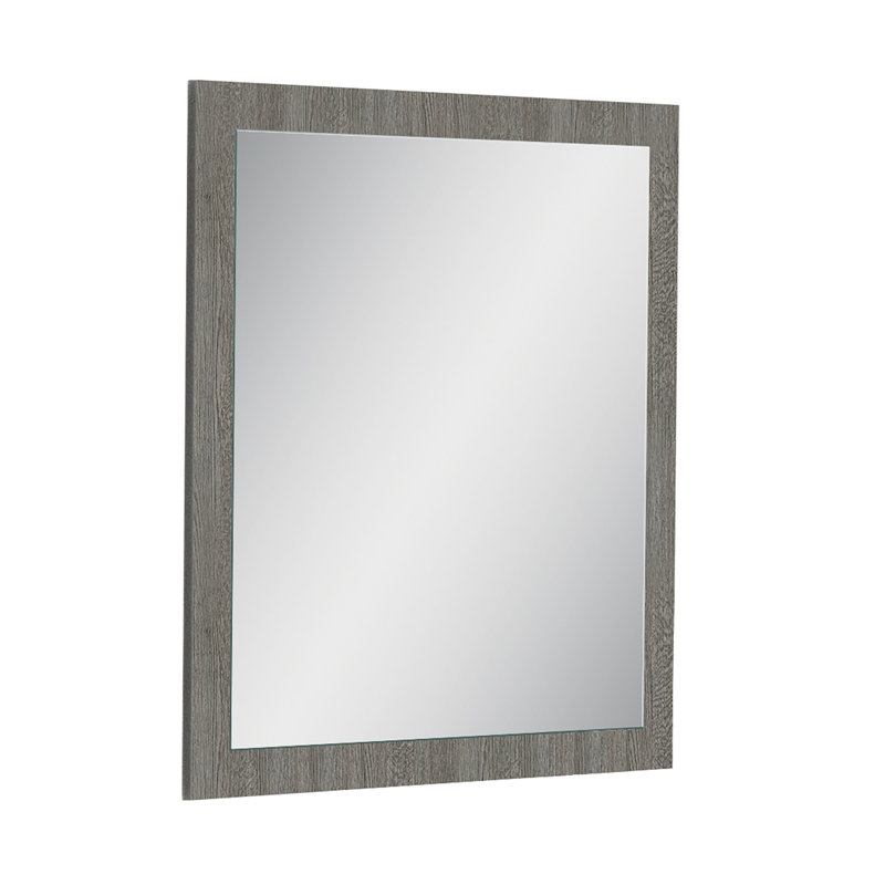 Coldin Wood Flat Wall Mirror