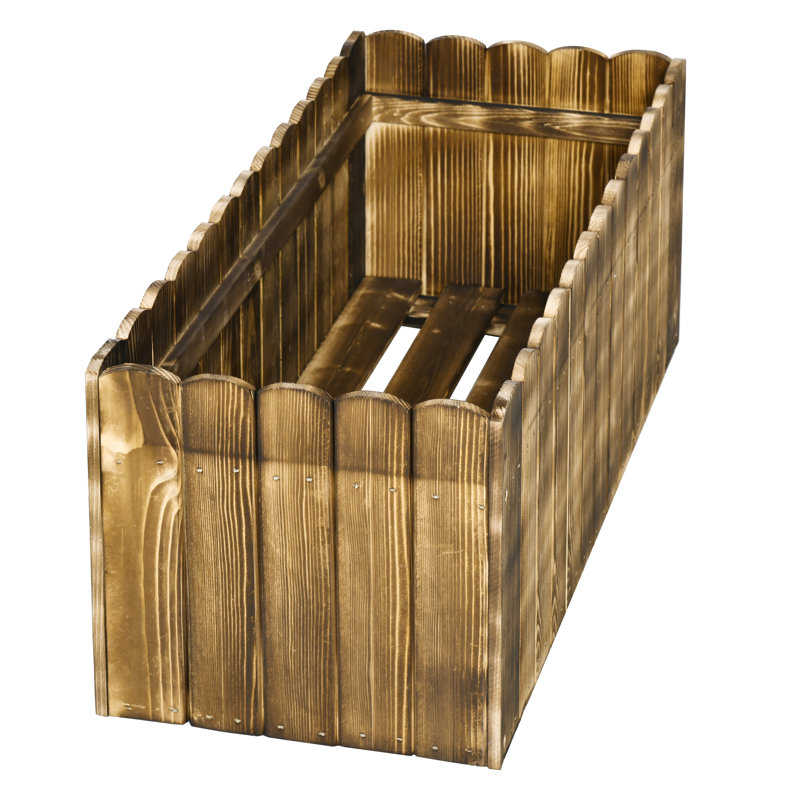 Westbury Raised Garden Bed, Wooden Planter Box, 30cm H x 80cm W x 33cm D