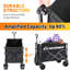 Black Taller Campers With Removable Inner Pocket