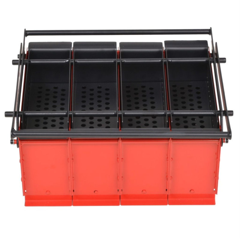 Praecipua vidaXL Paper Brick Maker, for Fires and BBQs, Black and Red, 14.9''x12.2''x7.1'', Steel