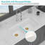 Quartz Kitchen Sink - 33" X 19" White Granite Composite Double Bowl (50/50) Workstation Undermount Kitchen Sink-121085678