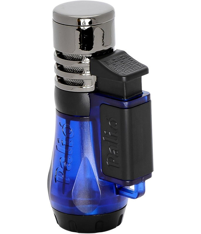 Briquet torche à flamme triple jet Palio Vesuvio, Bleu